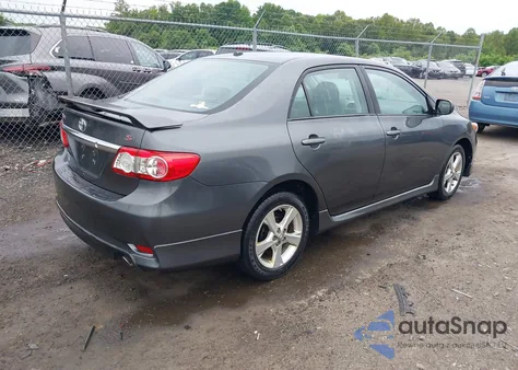 2011 Toyota Corolla S из США, поврежденный, VIN 2T1BU4EE4BC719821